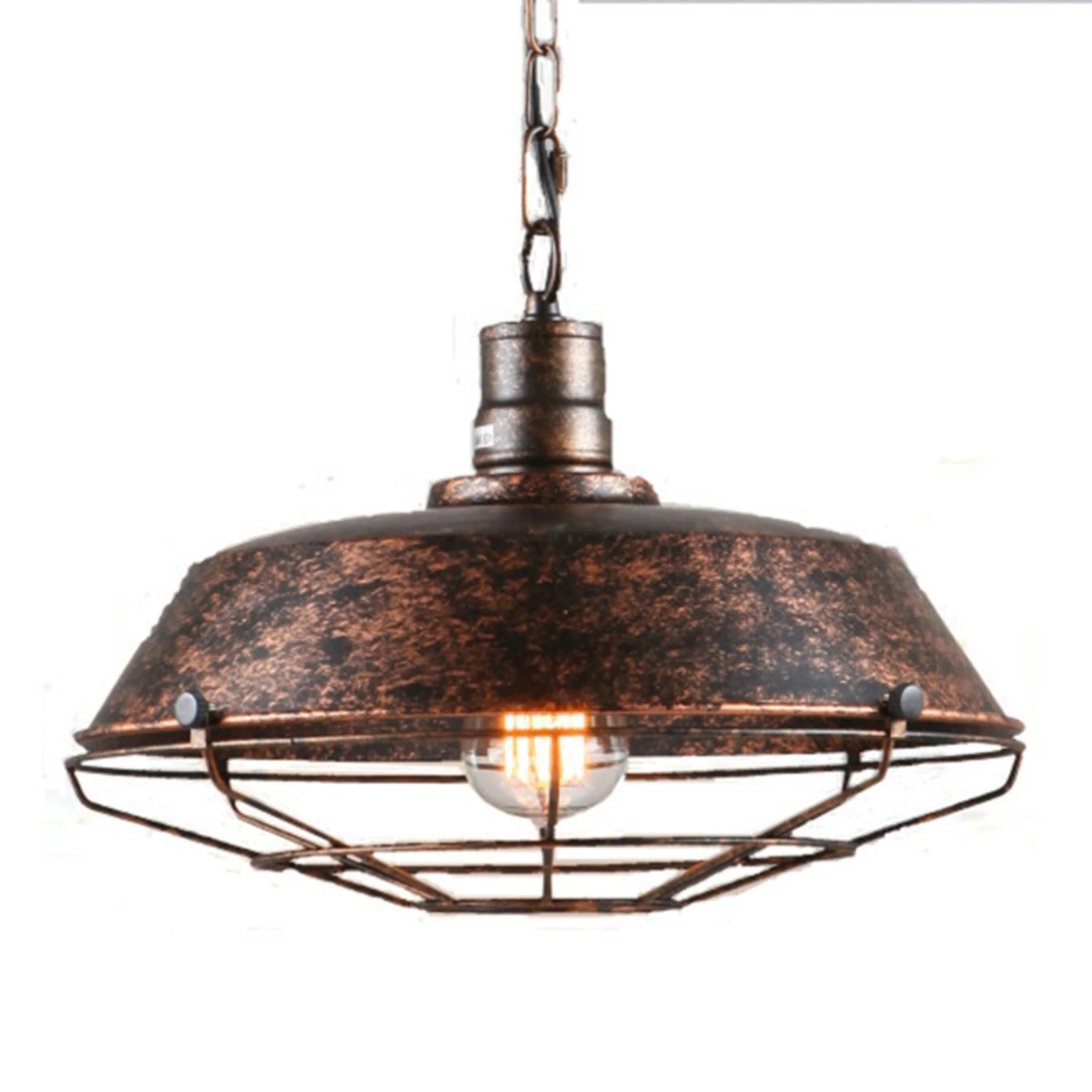 New Transform Your Salon, Restaurant, or Kitchen with this Exquisite Vintage Industrial Retro Iron Pendant Lamp Chandelier - Ele