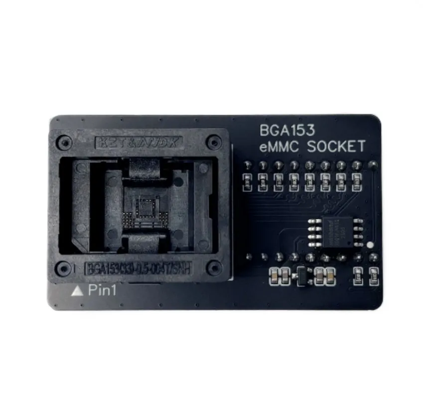 809H Compatible EMMC153 Burning Socket Down Press Type Simple BGA153 Programming Socket New Adapter Board