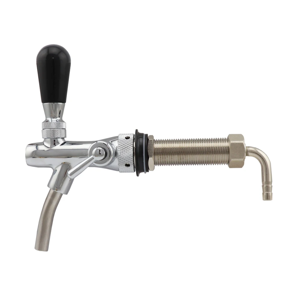 Adjustable Beer Tap with 100mm Long shank Home brewing kegging Homebrew Draft Beer Faucet