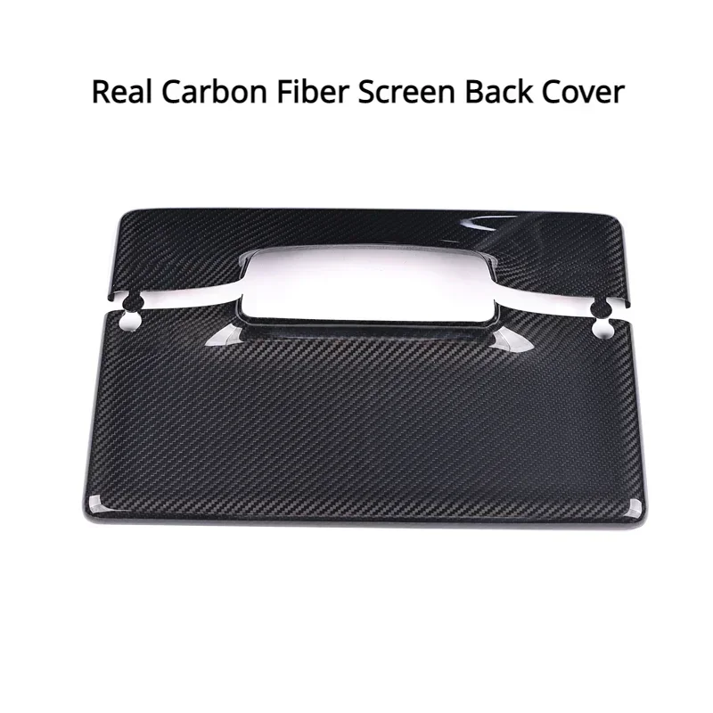 For Tesla Model 3/Y/3+ Screen Display Frame 100% Real Carbon Fiber Screen Back Cover Central Control Display Shell Modification