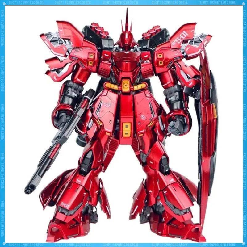 

Новый Daban 6631s Mg 1/100 Sazabi Electroplated Ver: Сборный модельный набор, пластиковый робот-скелет, пластиковая аниме-фигурка