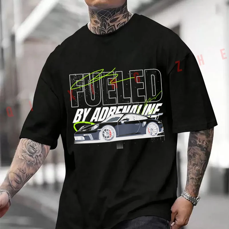 

Men Clothing New Best Of German Sports Car In White Color Cotton Moto T-Shirt Casual Short Sleeve O-neck Tshirt Summer Top Tees