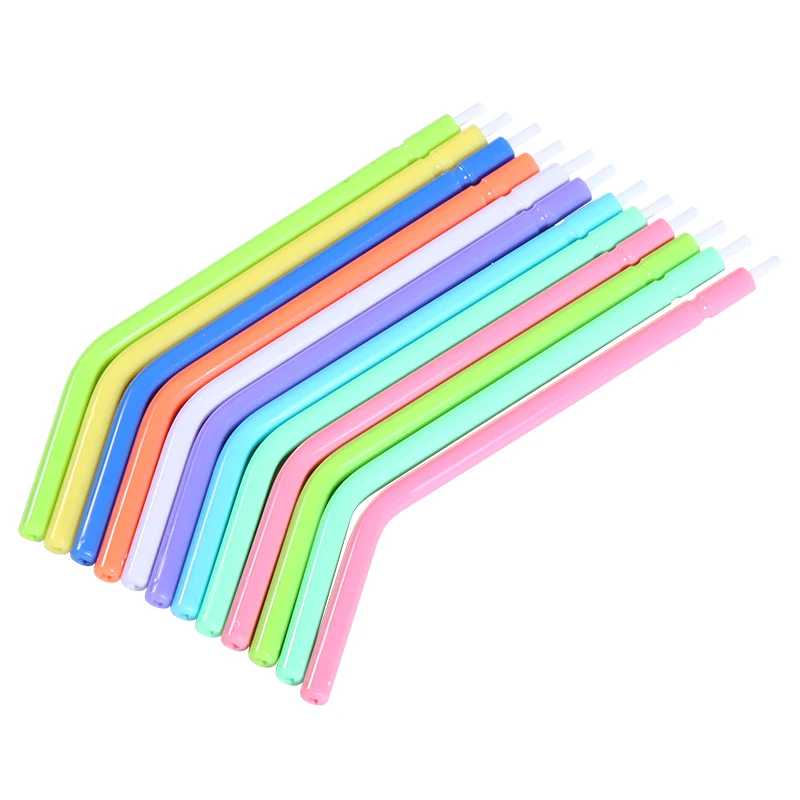 Air Water syr inge Tips den tal 3 Way syr inge Nozzles 250 PCS Disposable Rainbow Spray Nozzles