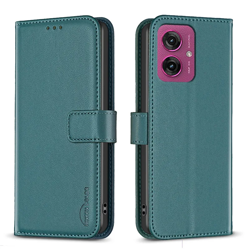 Luxury Leather Wallet Phone Case on For Motorola MOTO G85 G55 G35 G45 5G MotoG85 G 85 45 35 2024 Card Slot Magnetic Cases Capa