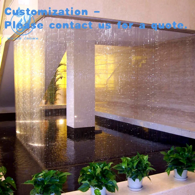 

custom.Crown Custom Design Curtain Indoor Outdoor Curtain Musical Waterfall Wall