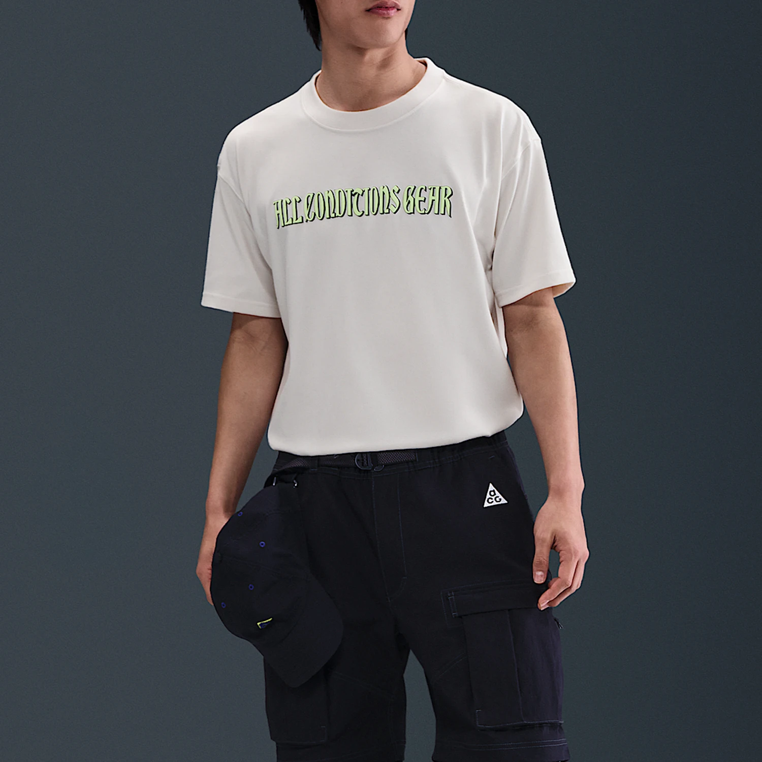 Nike Genuine Dri-FIT للرجال نمط رياضي فضفاض يسمح بمرور الهواء بأكمام قصيرة HJ0885-030