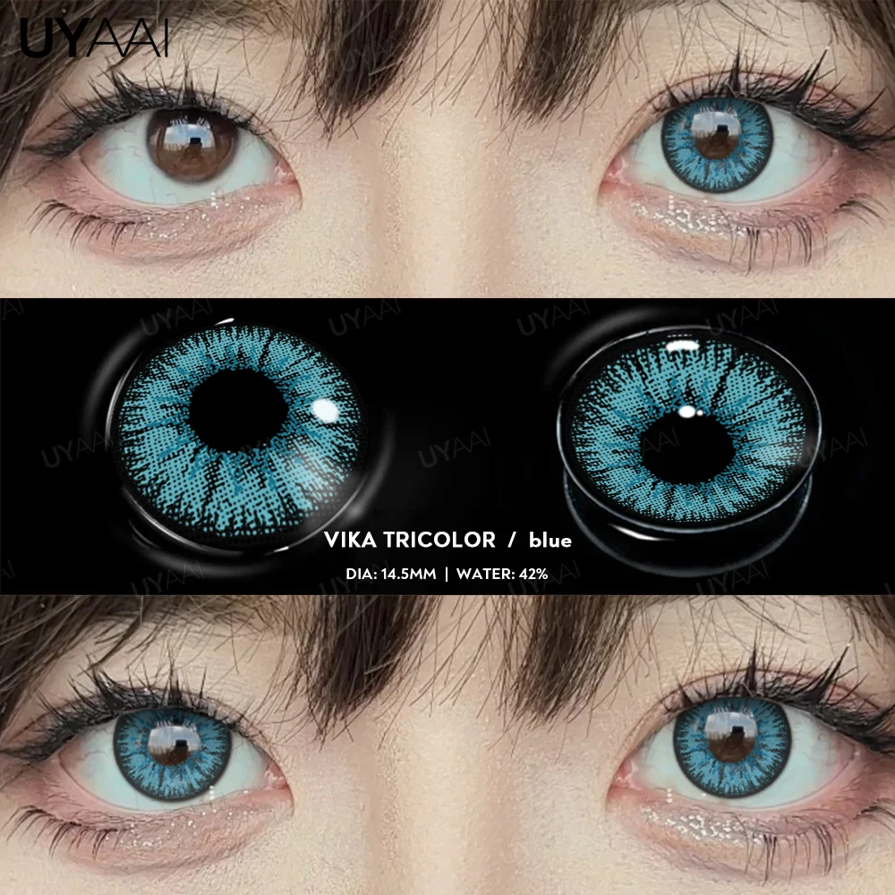 UYAAI Cosplay Weiße Linsen Halloween Farbkontaktlinsen Verrückte weiße Augenlinsen Anime Schwarze Make-up-Linsen Vampirrote Linsen – Detail 12