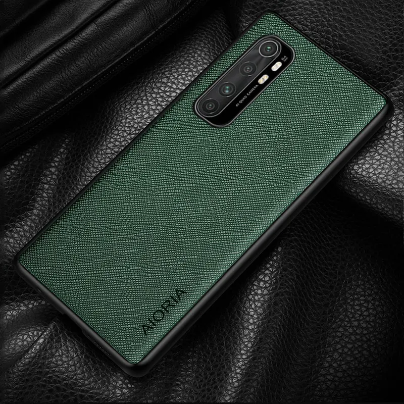 Case for  Xiaomi Mi Note 10 Lite  Cross pattern Leather cover Luxury coque for Xiaomi Mi Note 10 Pro   case