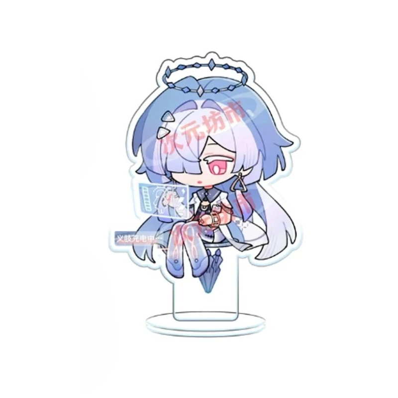 Wuthering Waves Mornye Q Version Acrylic Standee Keychain Cute Sitting Character Desk Ornament Game Fans Collection Gift