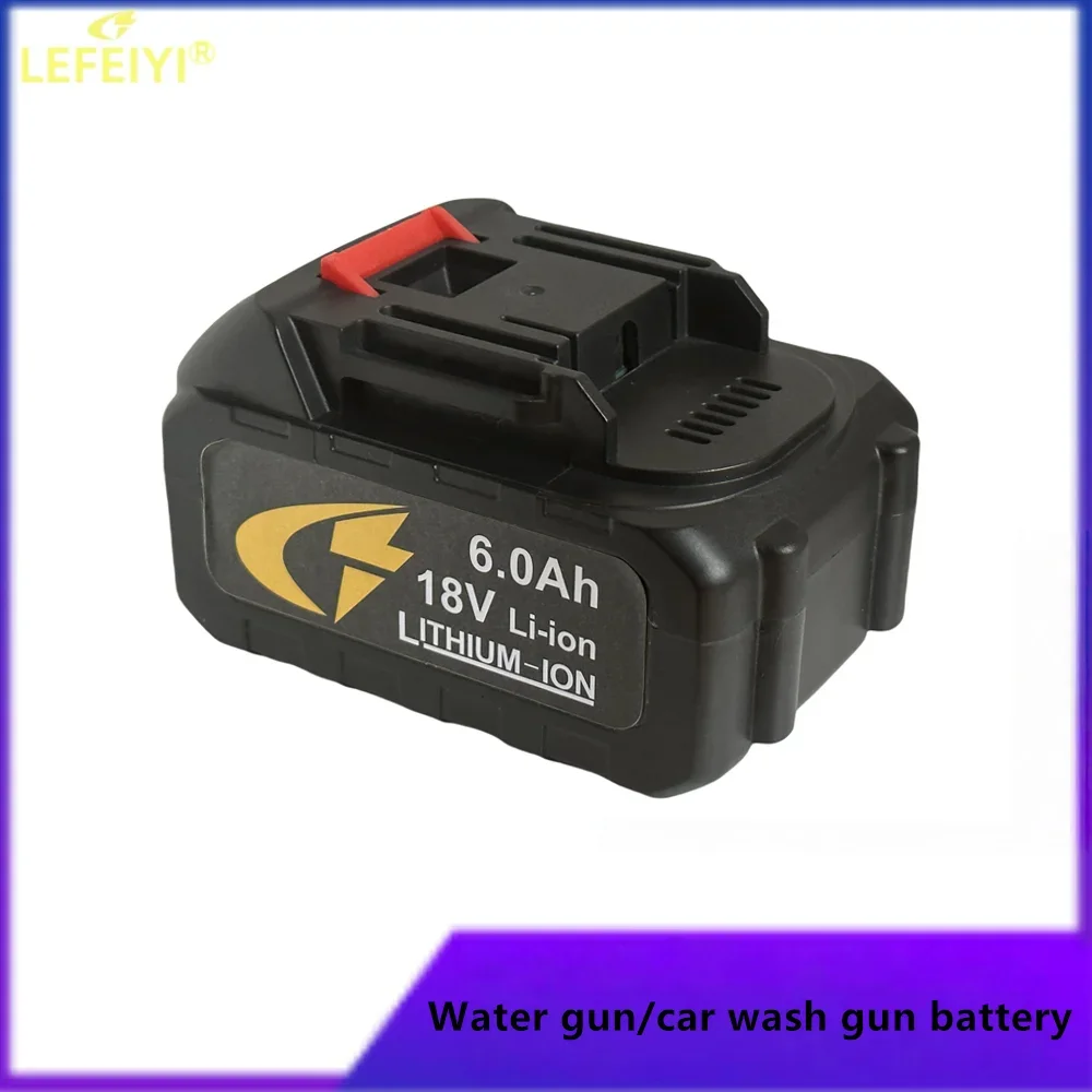 

6000mAH High Pressure Car Water Gun Replacement Li-Ion Battery Spare 18/21V/25V for Wireless Car Washer Machine