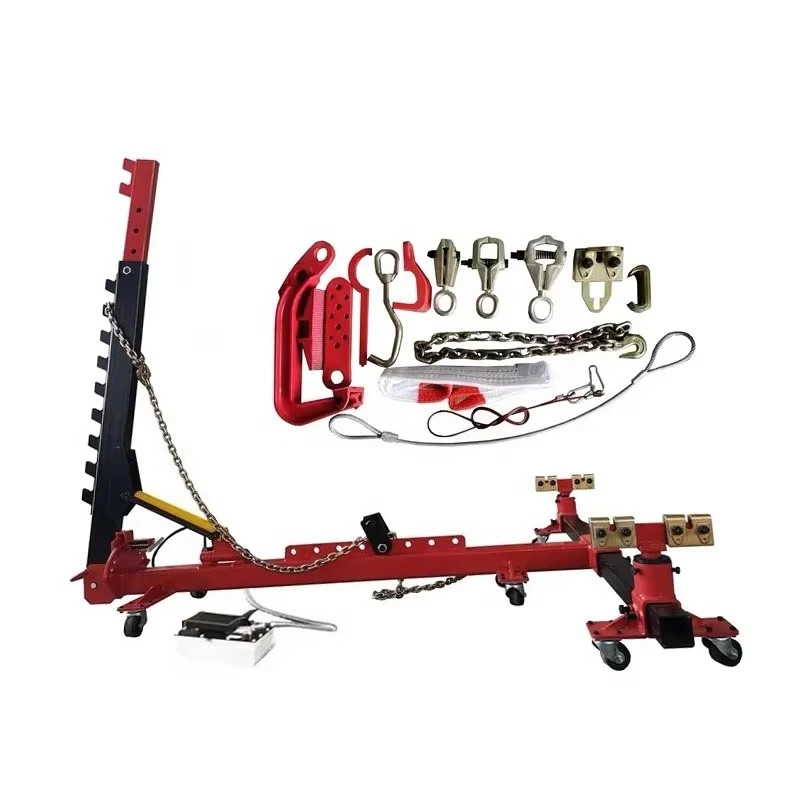 Selling Simple Auto Body Frame Shape Repairing Platform Chassis Straightening 10KN Tower Mobile Car Bench