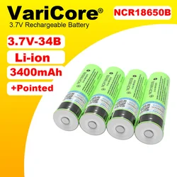 VariCore Original 3.7v 3400mAh NCR18650B 18650 Lithium Rechargeable Battery with Pointed (No PCB) batteries For Energy Storage