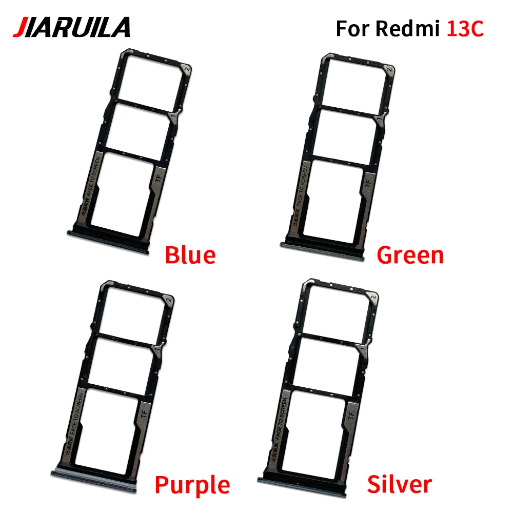 NEW SIM Card Tray Chip Slot drawer Holder Adapter Accessories For Xiaomi Redmi 13 4G 5G 13C Dual Card