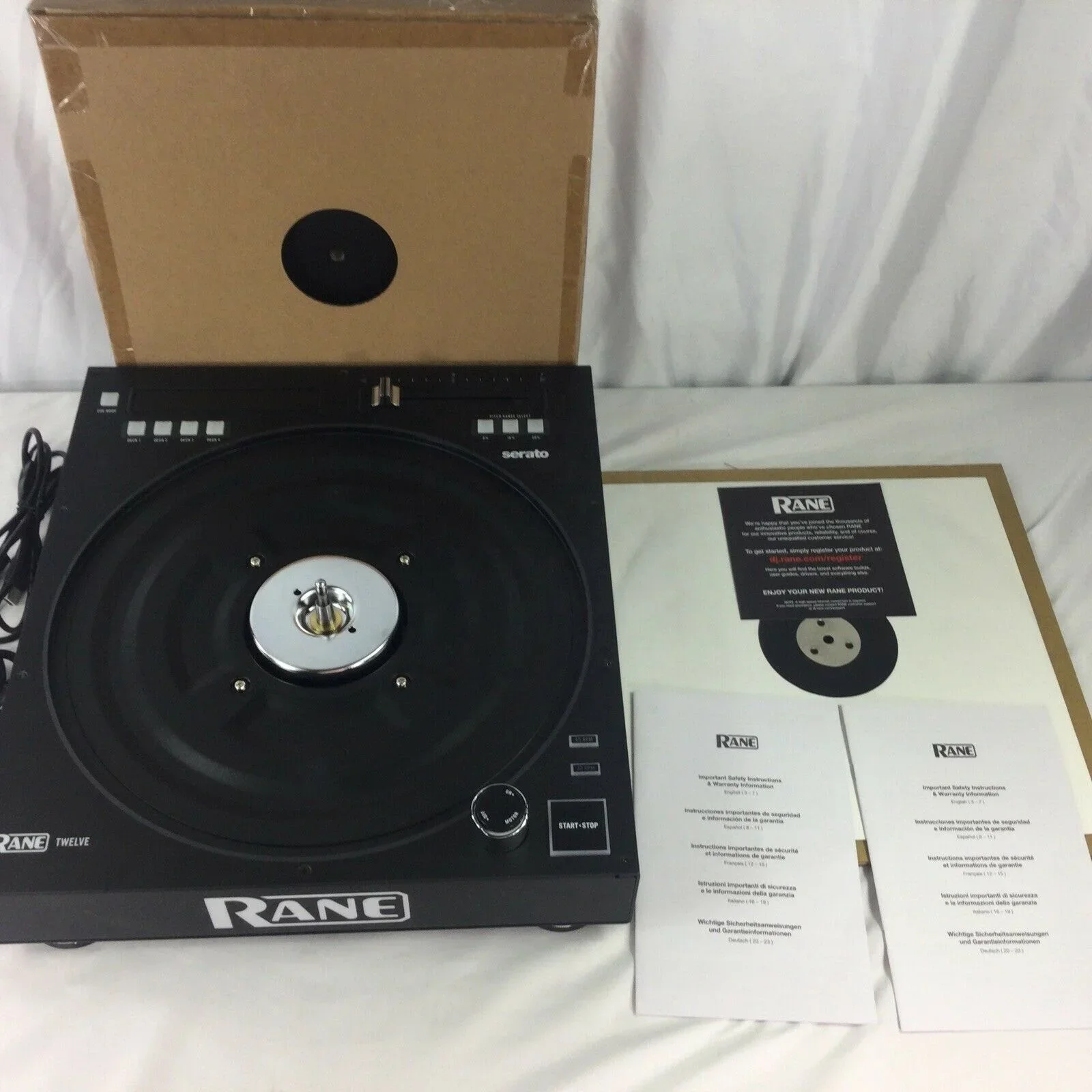 DESCONTO DE VENDAS INVERTERES EM COMPRE COM Fiducia Novo Original Rane Twelve MKII 12 "motorizado True Vinyl Like Feel Turntable DJ Contr