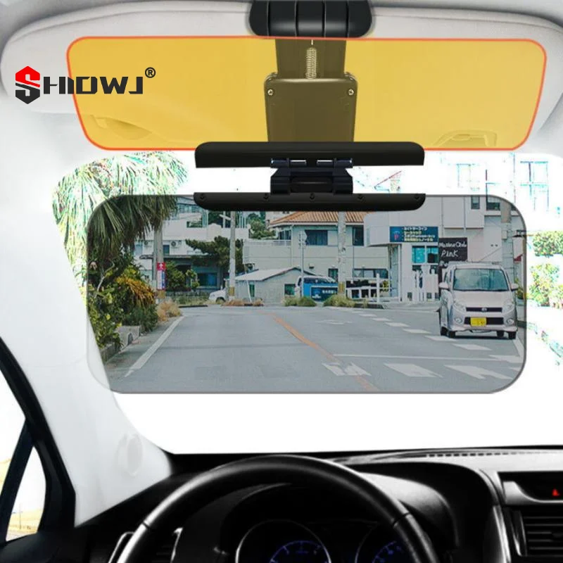 1pcs Car Sun Visor UV Blocking Anti Glare Sun Shade Polarized Anti-Dazzle Sunshade Day And Night Dual Use Sun Blocker High Beam