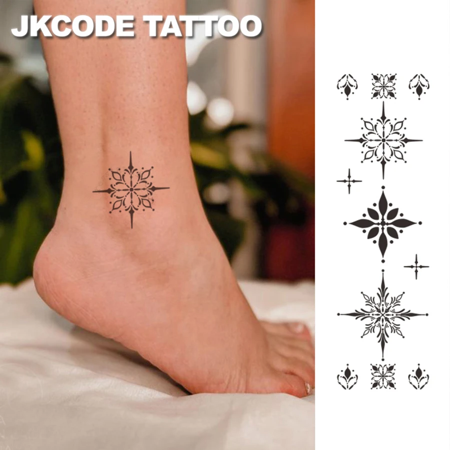 Minimal Tattoo-Tattoo Stickers for Hands, Necks, Shoulders and Ankles, Elegant Durable Mini Tattoo Stickers Body Art for 15 Days