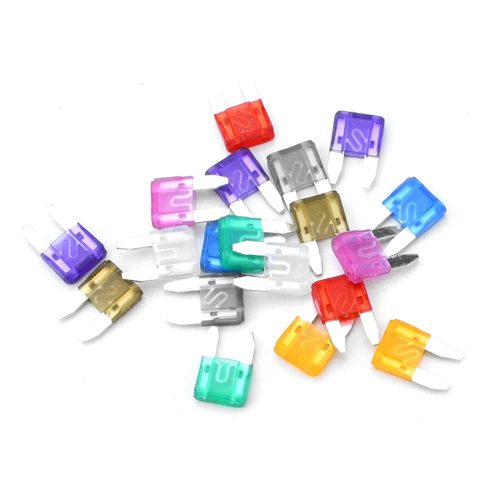 120PCS Mini Sicherungen für Autos Klinge Automotive Sicherung Auto Kit Sicherung Set Lkw Zubehör 2A/3A/5A/7,5 A/10A/15A/20A/25A/30A/35A