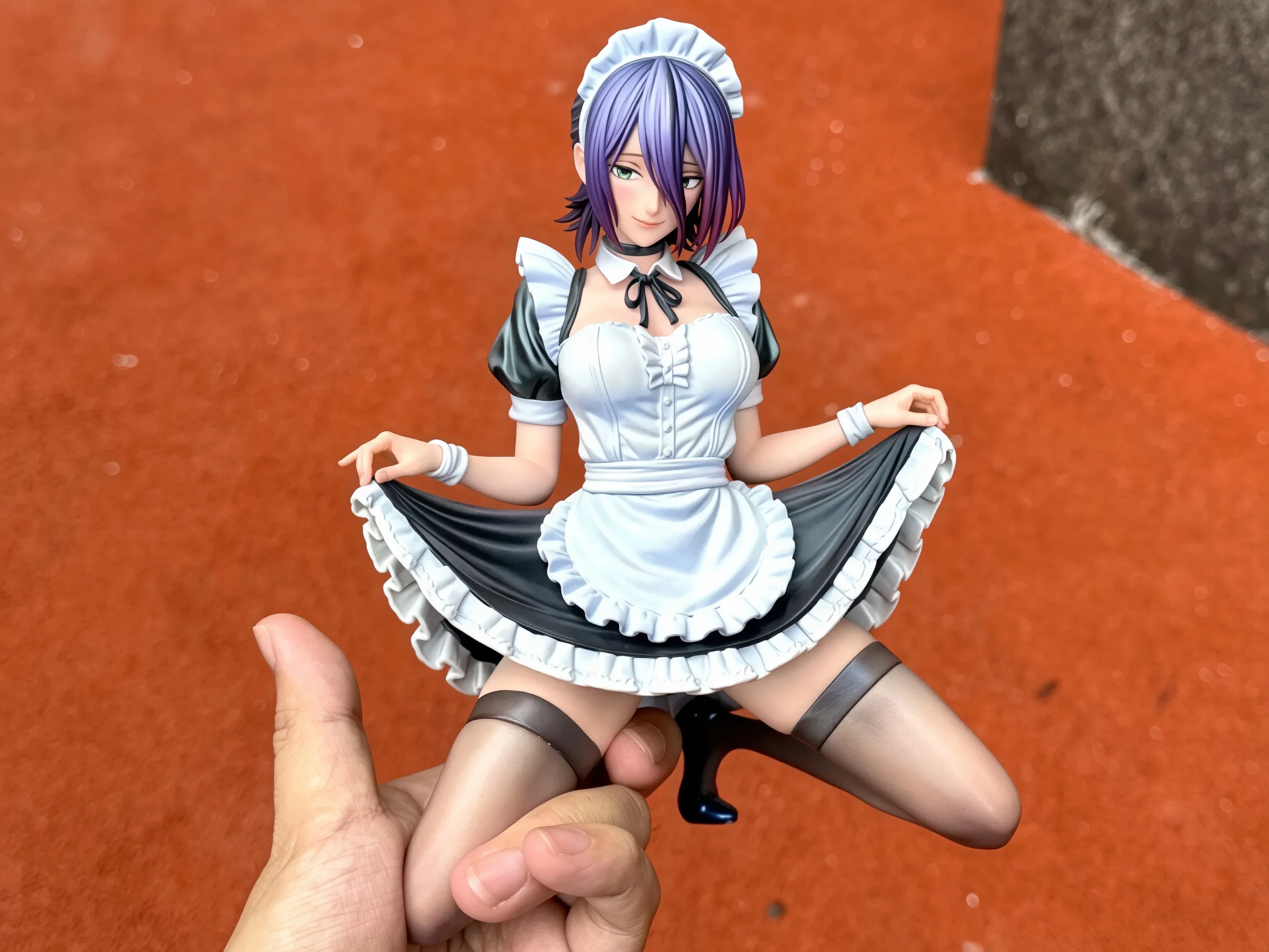 In Stock Chainsaw Man Reze Maid Figure Anime Statue Black Stockings Movable Collectible Model Desktop Decor Toy Gift For Fans