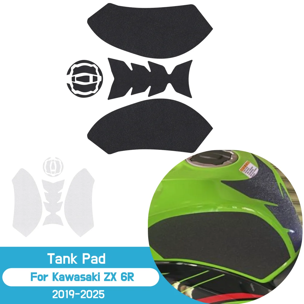 

Для Kawasaki ZX 6R 2019-2025 2024 2023 2021 ZX6R Боковая накладка на бак для масла, газа, топлива, защитная крышка, наклейка из ПВХ, наклейка, аксессуары для двигателя