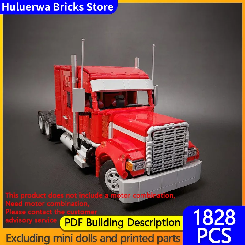 

Модель городской автомобиль MOC, строительные кирпичи, классический сверхмощный грузовик, модульные технологии, подарки, праздник, сборка, детские игрушки, костюм