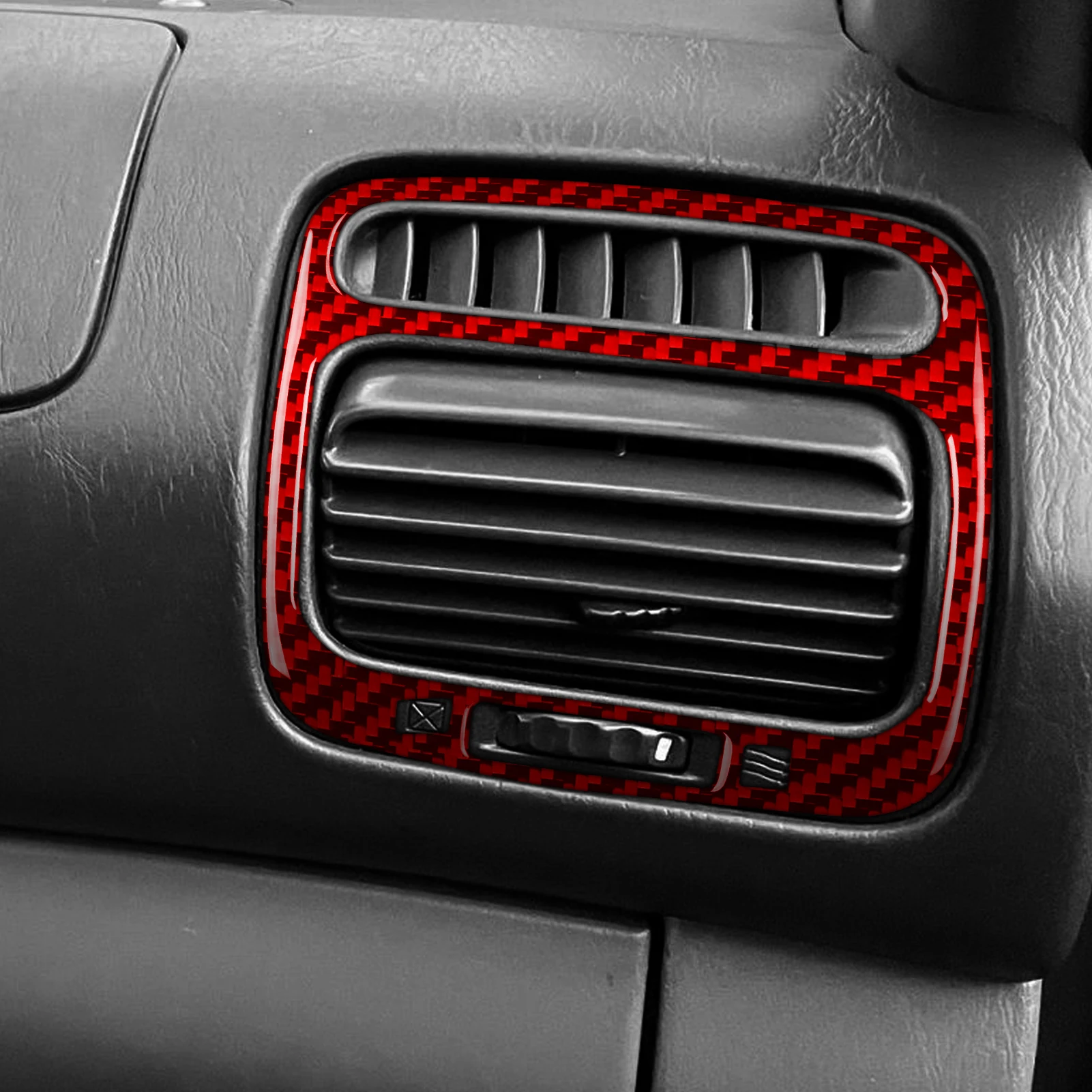 For Lexus LX LX470 1998–2002 For Toyota Land Cruiser LC 100 J100 1998–2002 Carbon Fiber Side Air Vents Car Interior Trim Sticker view 3