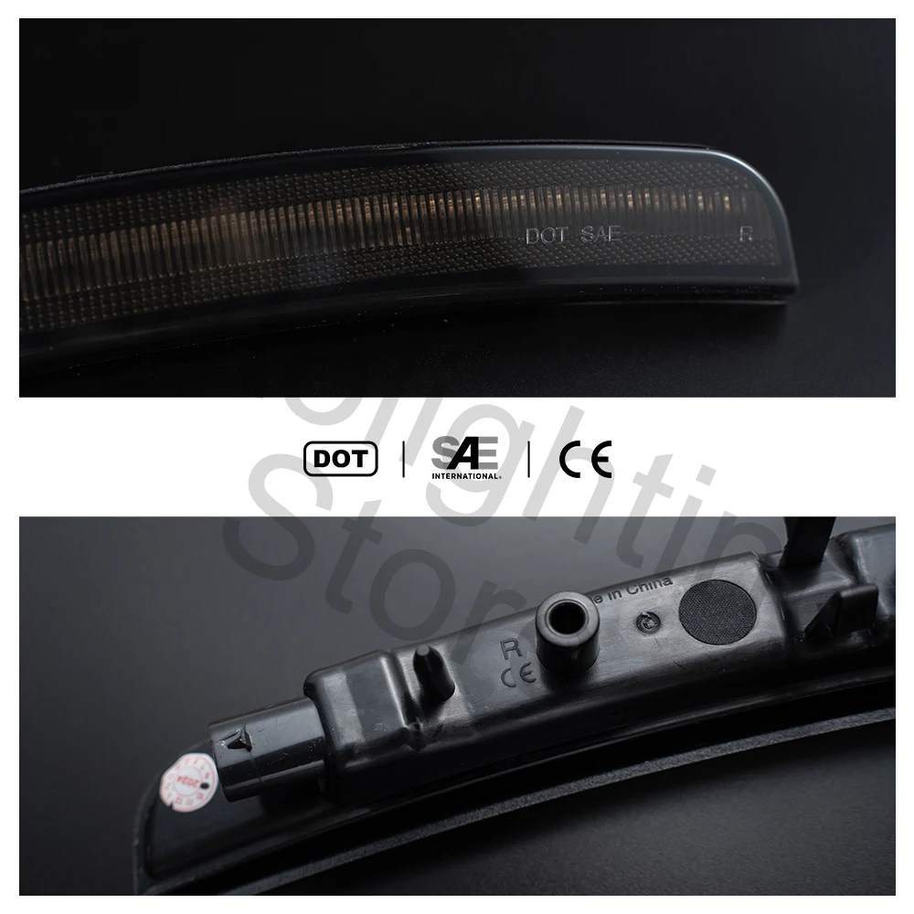 2PCS Fender Side Marker light Turn Signal Lights for 2021 2022 2023 2024 Dodge Durango front bumper indicator Assembly kit