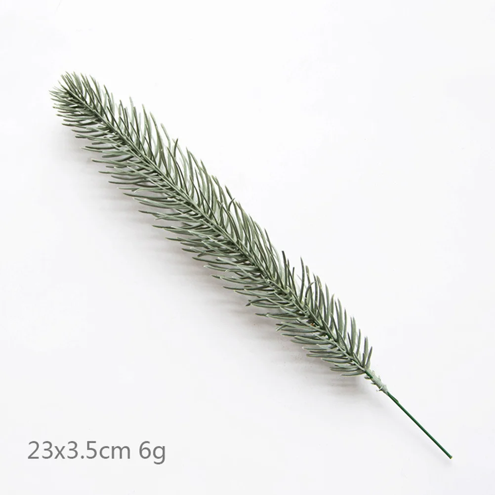 

18pcs Artificial Leaf Decorations Lifelike Pine Needle Cypress Branches For Home Wedding Party Christmas Halloween Decor Green