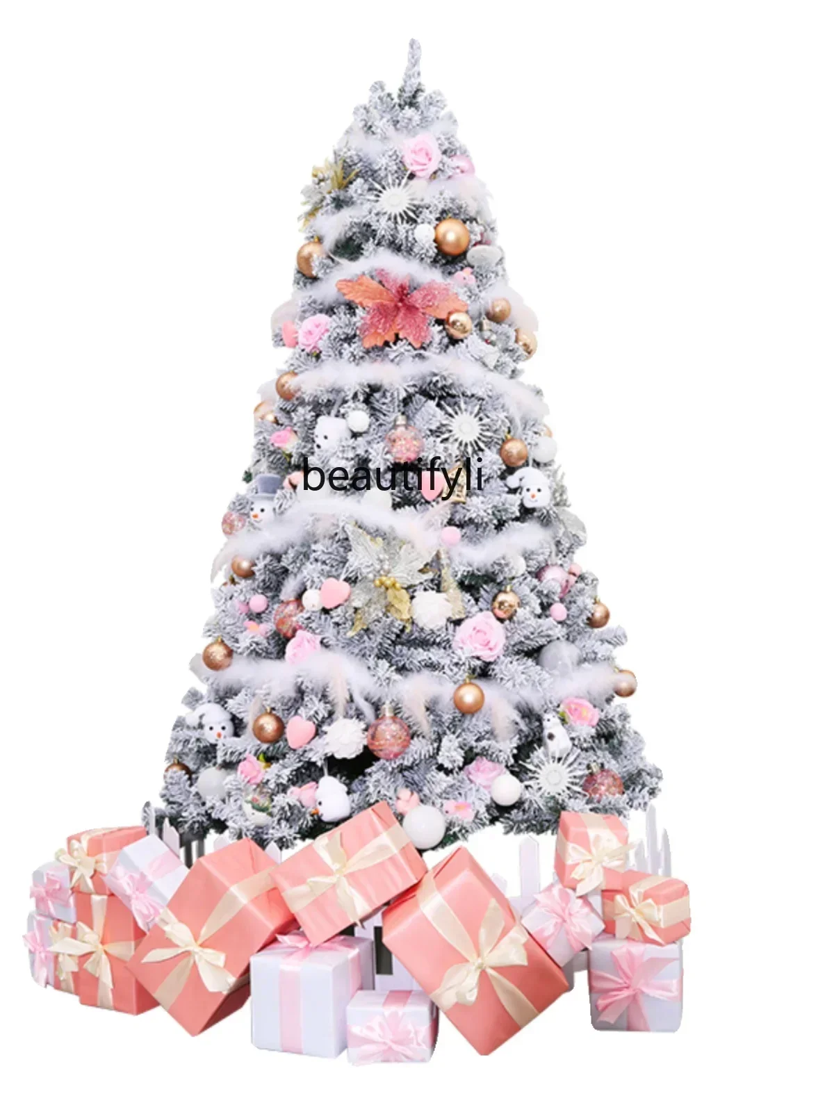 Christmas Decoration Supplies Luxury Encryption Falling Snow Christmas Tree Home Package Window Festive Set Scene Decoration