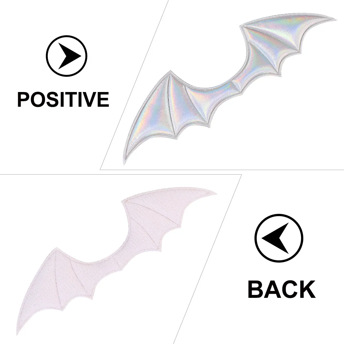 5Pcs Bat Wings DIY Hair Accessories Creative Halloween Hair Ornament Suitable for Hairpin Clothes Shoes Bags Clothes Supplies