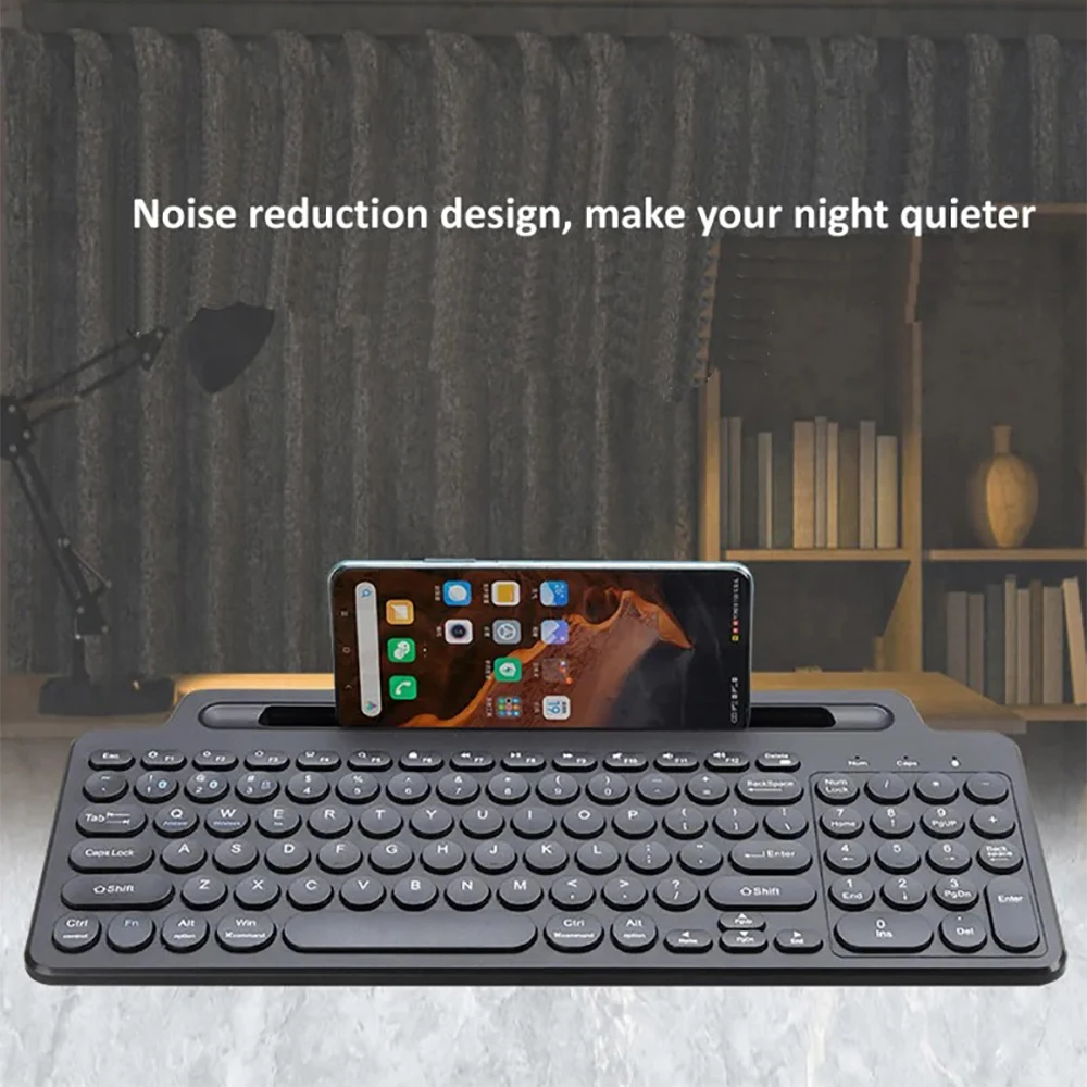 Wireless 2.4G Bluetooth Keyboard Intelligent Touchpad Keyboard Card Slot Numeric Gamer Keypad for Android IOS Windows Laptop PC