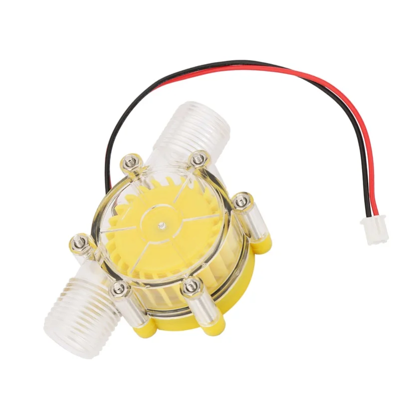 F50 Micro Hydro DC Water Flow Pump Turbine Hydroelectric Power Energy Generator(12V)