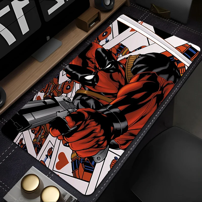 Large Rubber Anti Slip Mouse Pad Luxury D-deadpool anti slip and Waterproof Deskmat Office Computer Mousepad Cartoon Anime