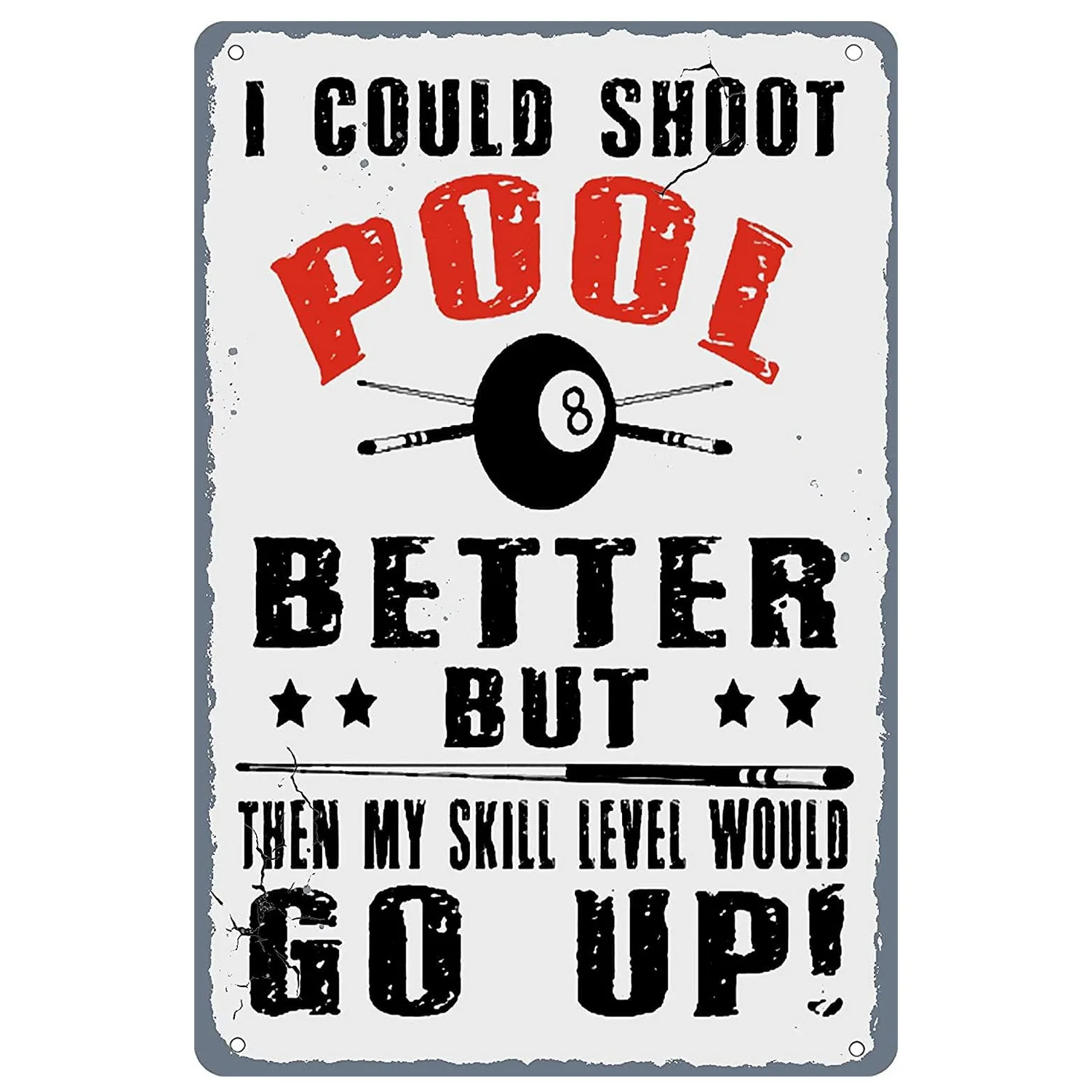 Billiards Metal Tin Signs Balls lWall Poster Plaque Sign Vintage Iron Painting Decoration for Man Cave Cafe Game Room Club Bar