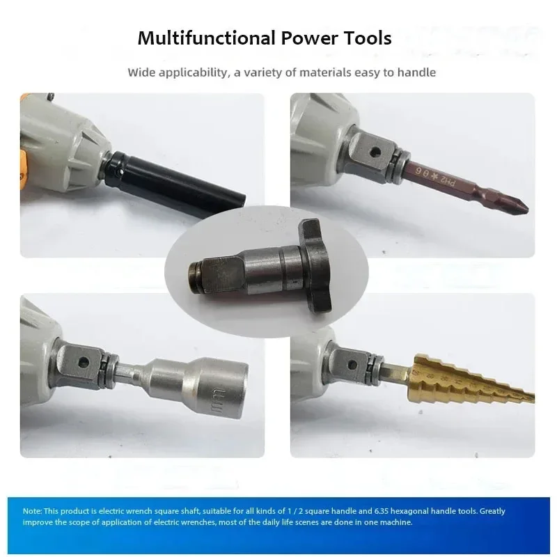 Dual Use Impact Wrench Conversion Spindle Anvil Electric Wrench Spare Parts Kit for Dewalt Parkside for Makita Screwdriver Tools