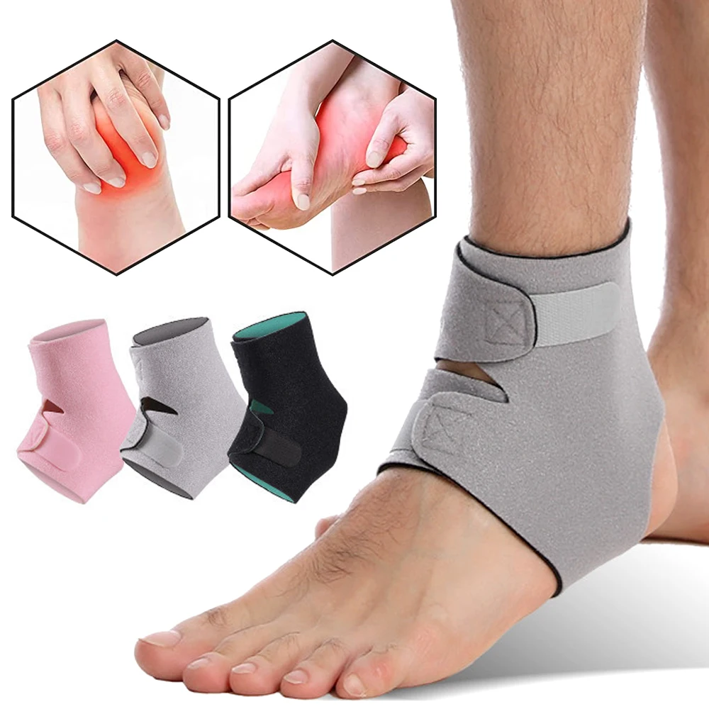 Left / Right Feet Sleeve Ankle Support Socks Compression Anti Sprain Heel Protective Pressurizable Bandage Ankle Support Foot BN