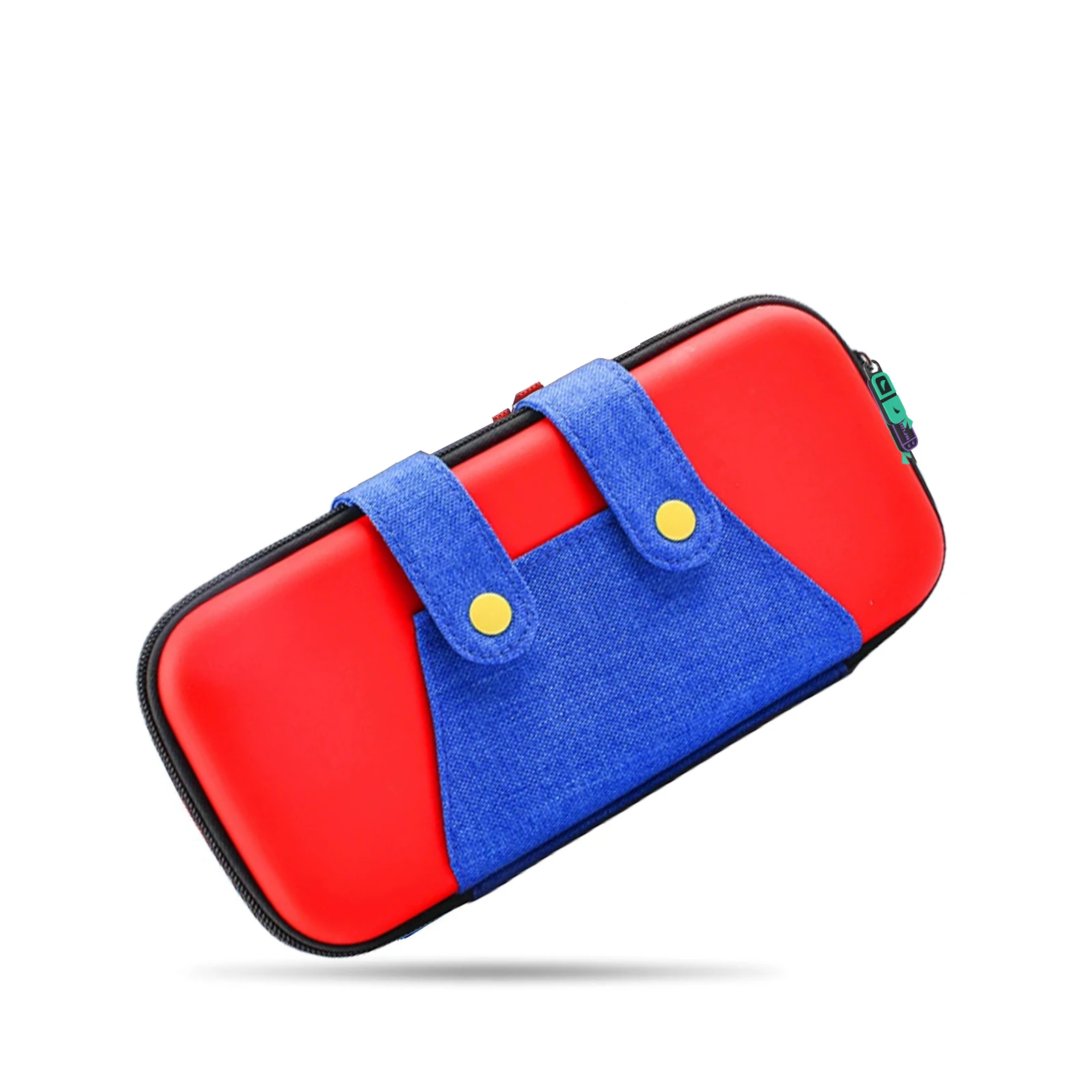 Estuche de viaje para interruptor Compatible con Nintendo Switch 2/OLED, bonito estuche de transporte portátil para interruptor, 10 soportes de juego para cubierta de Mario