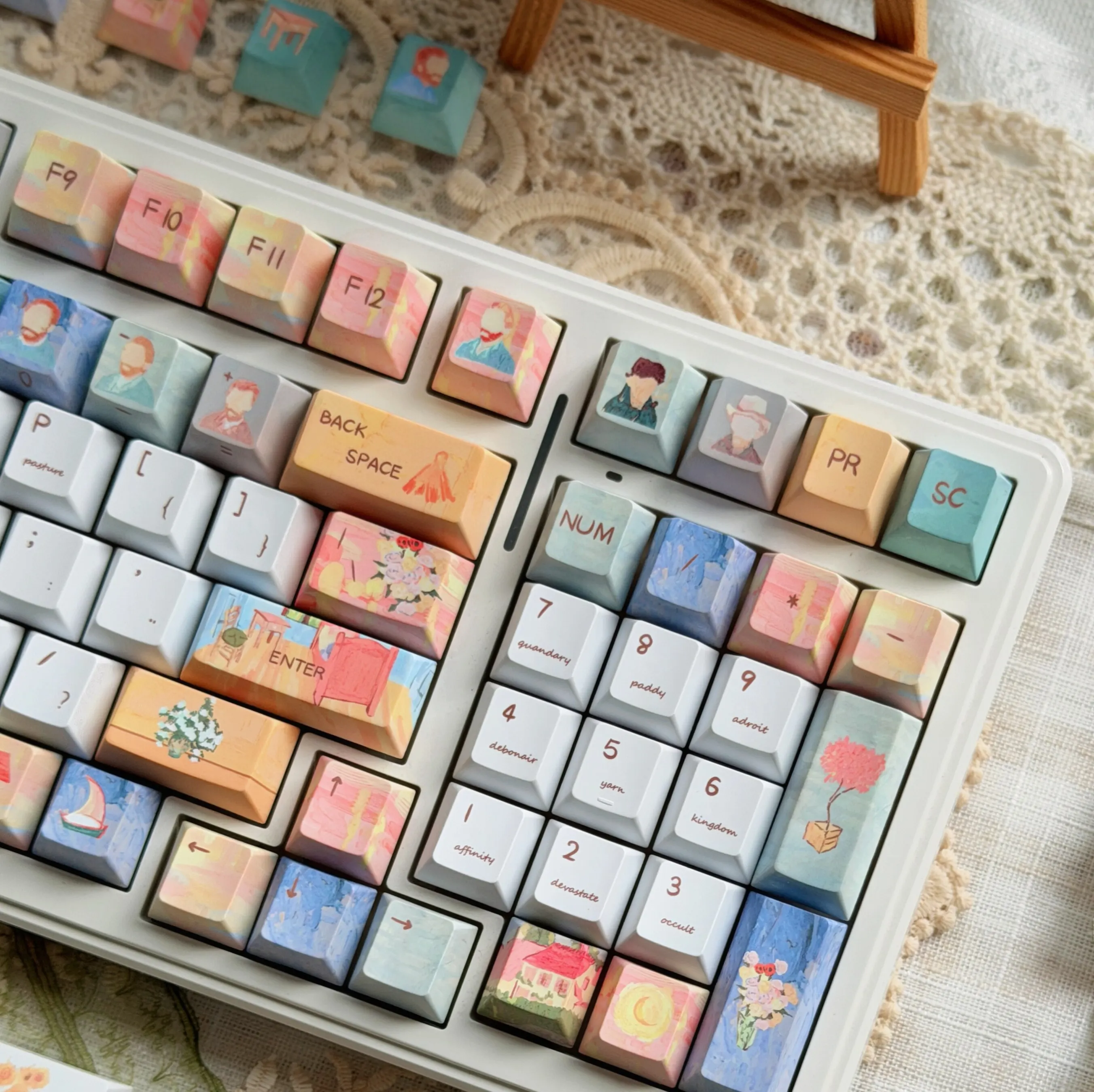 130-Key Keycaps Cherry Profile PBT 5-Side Dye-Sublimated Keycap Set for MX Switches 60 75 80100 104 Layout Mechanical Keyboard