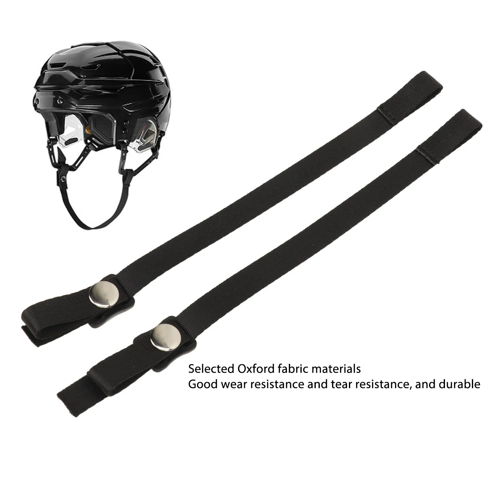 2Pcs Hockey Helmet Chin Strap Ice Hockey Helmet Chin Strap With Single Strengthened Snap Enhanced Version