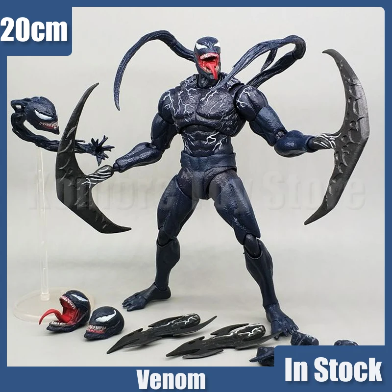 Venom Anime Figure 20cm Shf Eugene Thompson Figurine Venom Figures Pvc Gk Statue Figurine Model Doll Collection Room Decora Toys