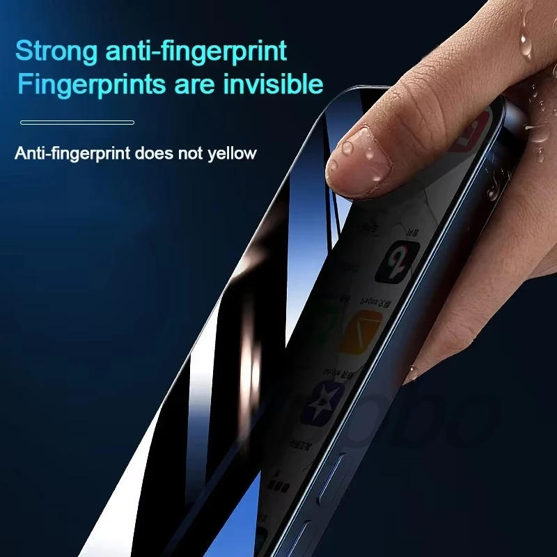 1-5PCS Anti Spy Screen Protector For Xiaomi POCO X6 Pro X5 X4 C65 M6 X3GT M5  F4 M4 M3 M2 F3 C40 C31 Privacy Tempered Glass Film view 4