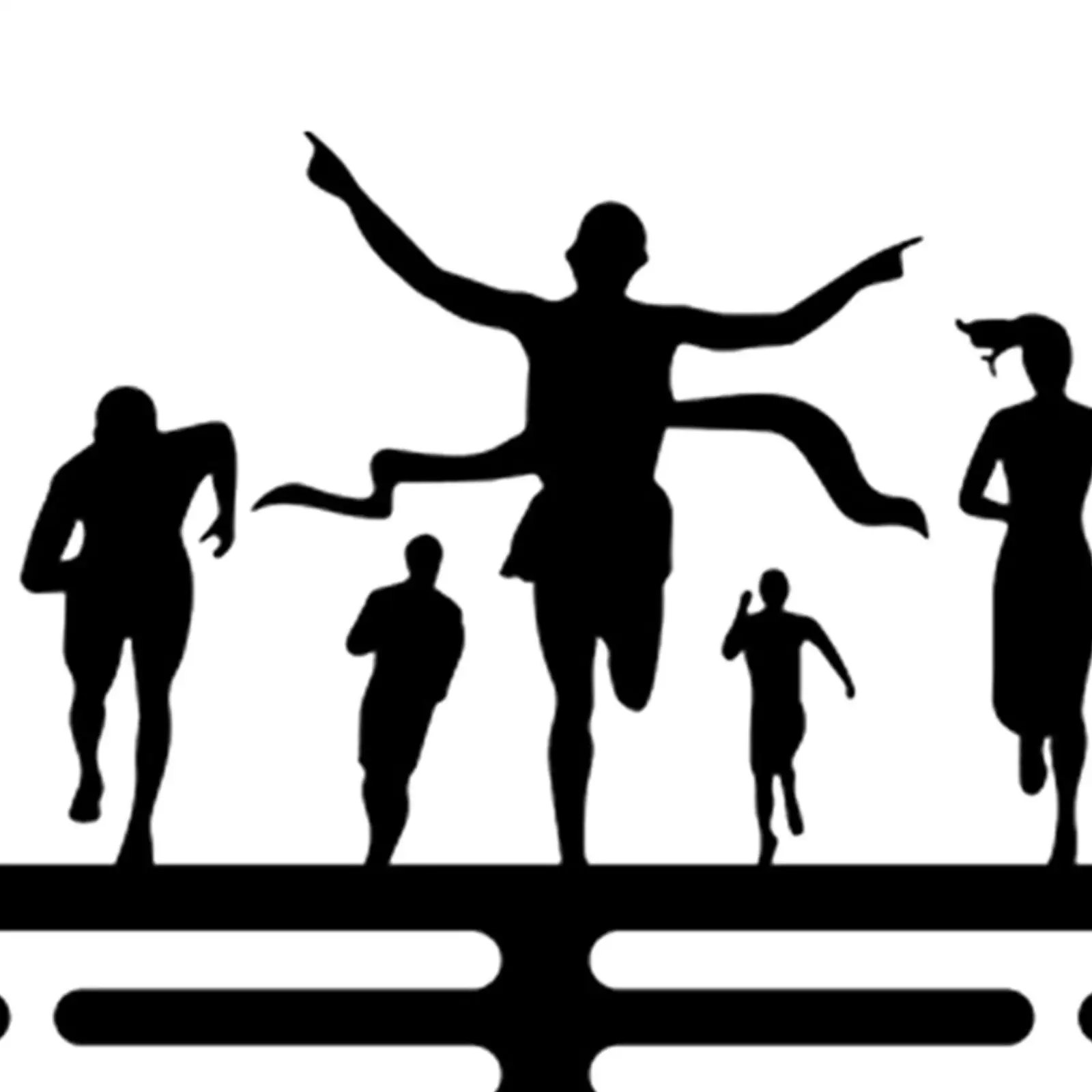 Wall Mounted Medal Hanger Displaying Rack for Sport Race Runner 11.8x3.7inch