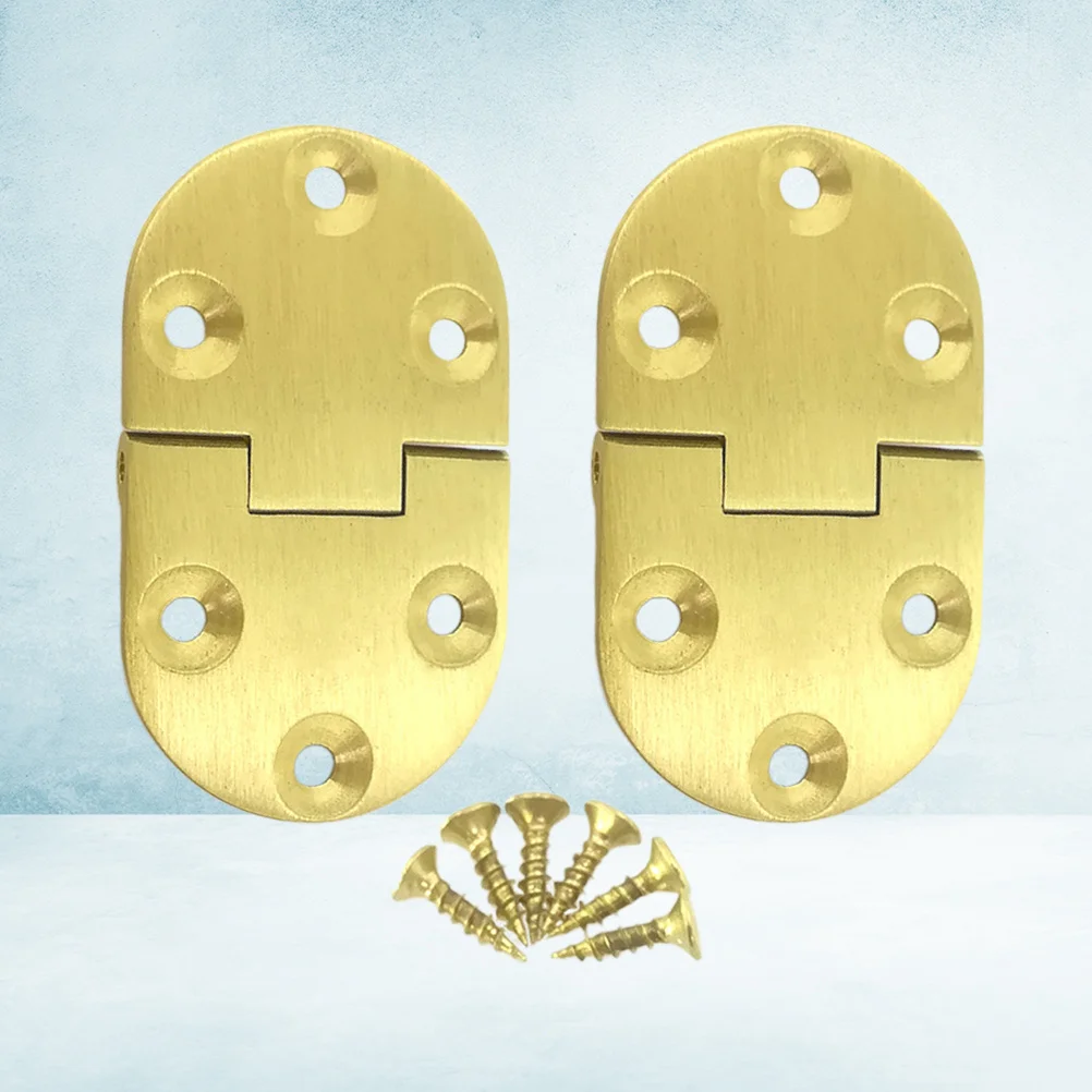 2 قطعة 3.0 مللي متر 90 درجة النحاس النقي النحاس للطي الربيع الصامت دائم غير الصدأ المفصلي المعدني للباب الخشبي Diy بها بنفسك الأثاث المفصلي #6