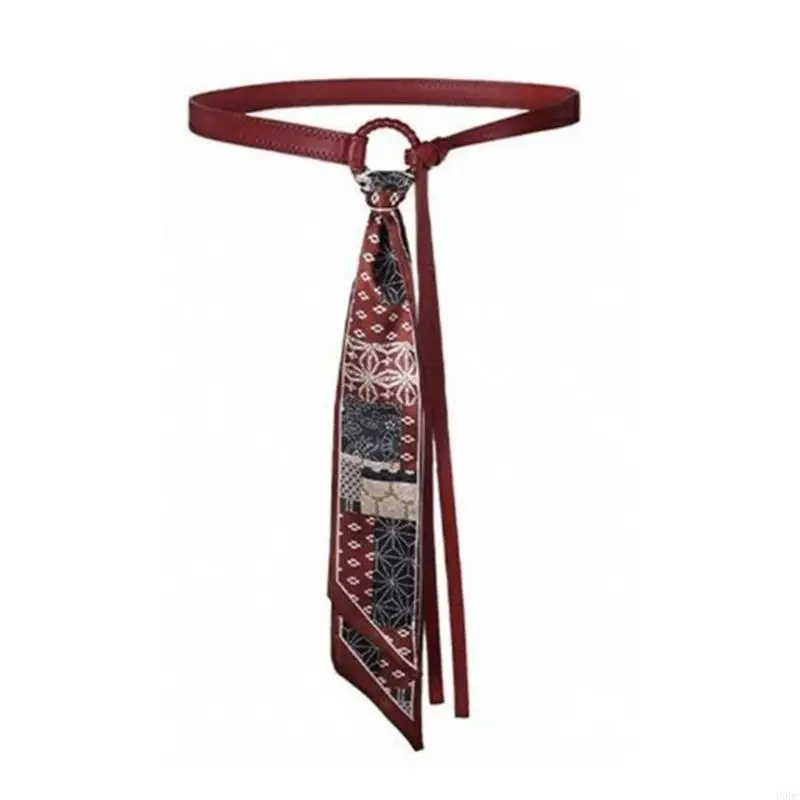 Luxury Scarf Belt Smooth PU Cotton Linen Waistband Perfect For Daily Wear Parties Or Travel Lightweight And Stylish Y166