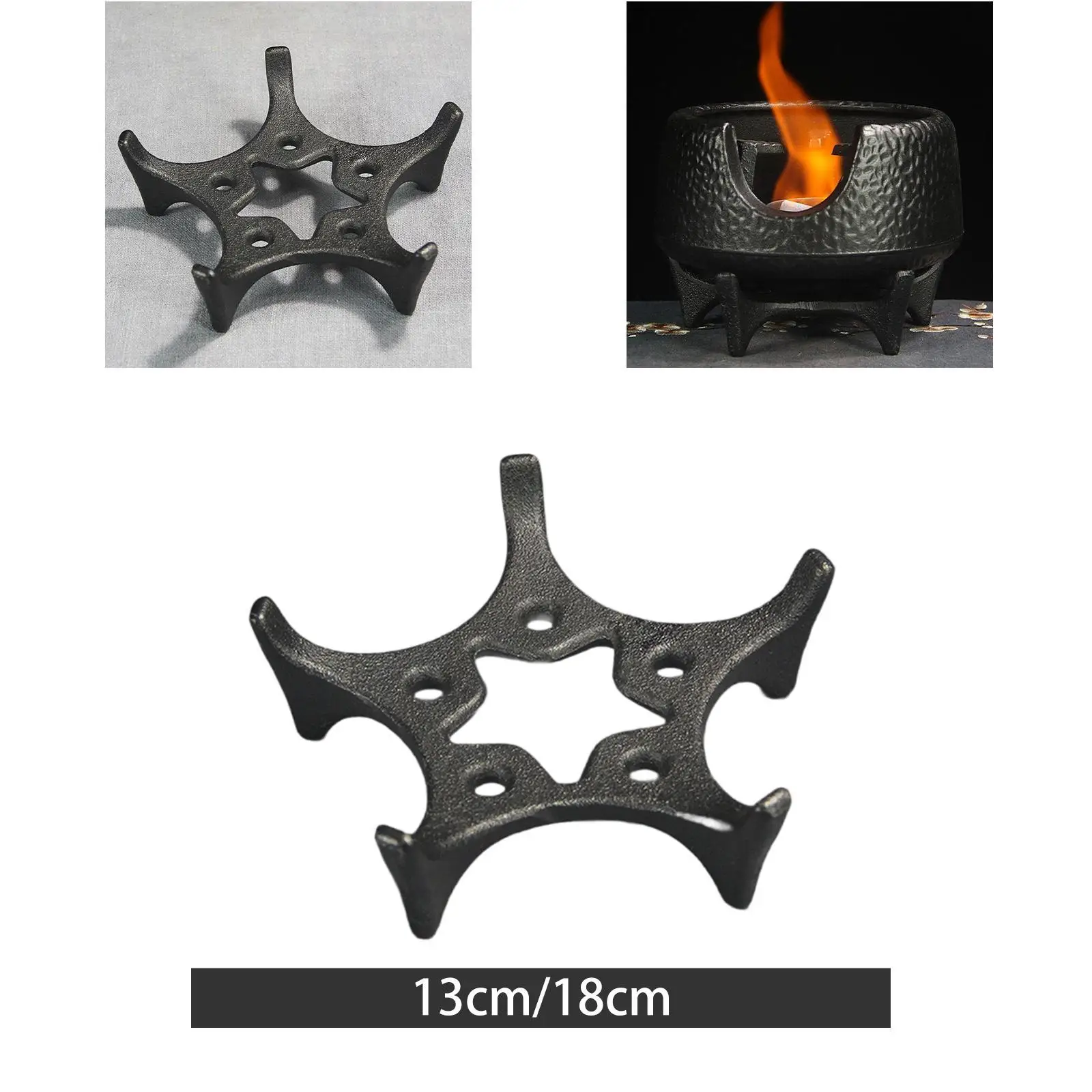Salvamanteles de tetera de hierro fundido japonés, rejilla de quemador, cafetera de Metal, soporte para tetera de vidrio, soporte para tetera caliente