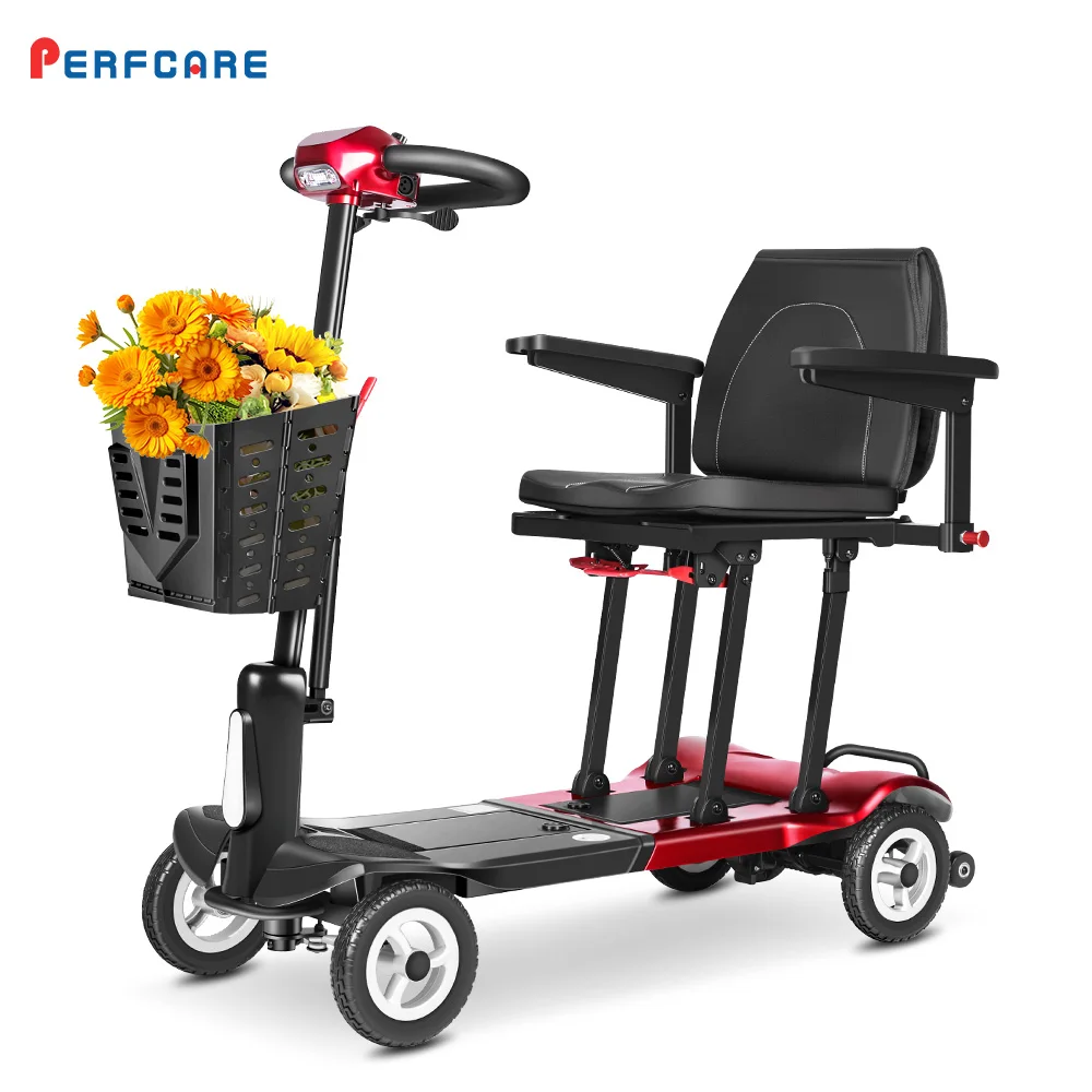 2026 Hot Sale 14kg/15kg Lightweight Magnesium Alloy 125kg Load Capacity 45km Dual Quick-Release Lithium Battery Mobility Scooter