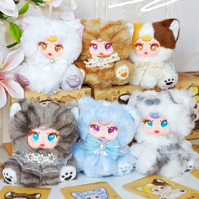 

Authentic Mm Sugar Baby Naughty Kitty Vinyl Face Plush Blind Box Backpack Pendant Decor Keychain Kawaii Mystery Box Toys Gifts