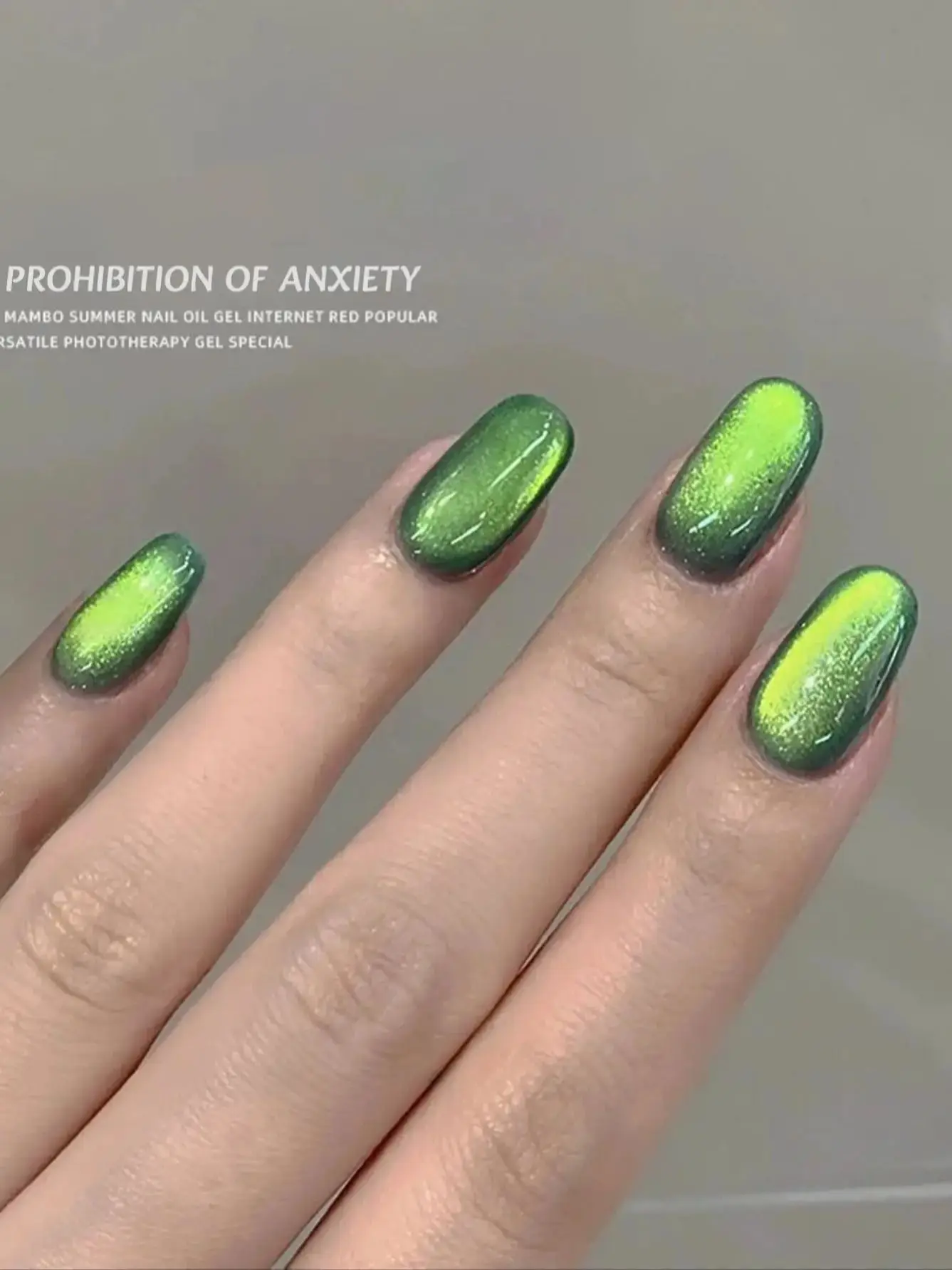 12 مللي 1 قطعة منع القلق القط العين المغناطيس هلام مسمار البولندية الصيف والخريف مبيعا الأخضر الزجاج حبة جيل للأظافر الغراء #4