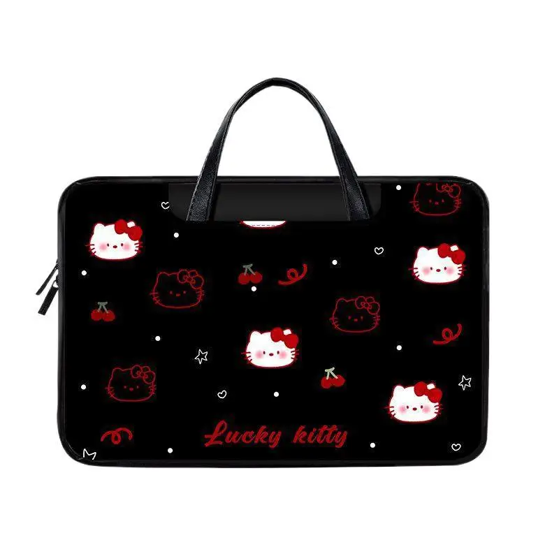 Hello Kitty Handbag Cute Anime Versatile Women Accessories Suitable for Tablets Laptops 15-16 Inch Storage Girl Gift Wholesale