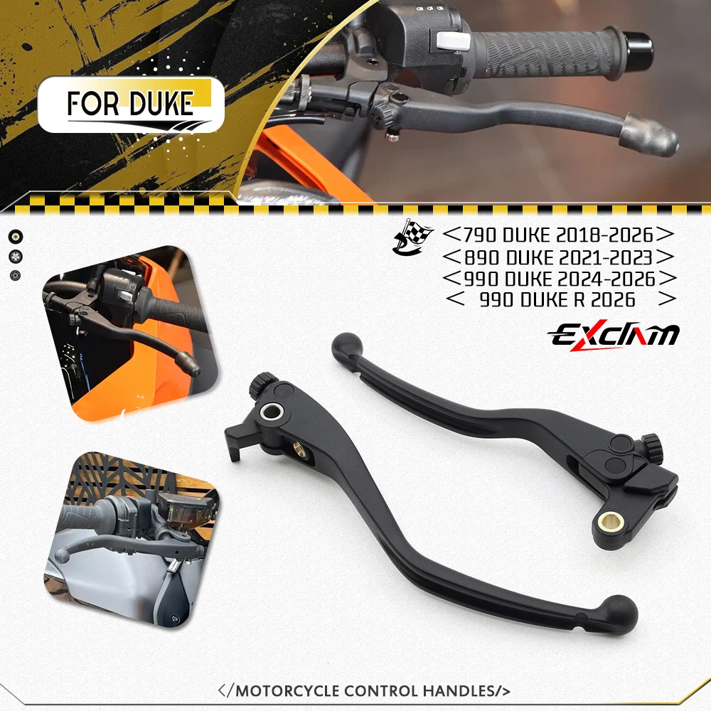 

Brake Clutch Levers For 790DUKE 890DUKE 990DUKE 790 890 990 DUKE 2018-2026 Motorcycle Accessories Left Right Control Handles