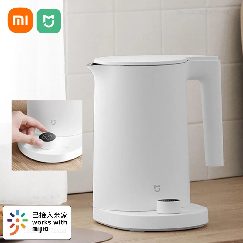 Xiaomi-Mijia電気ケトル2プロ,インテリジェント,LEDディスプレイ,温度,家庭用,温度調節可能,ティーポット,オリジナル